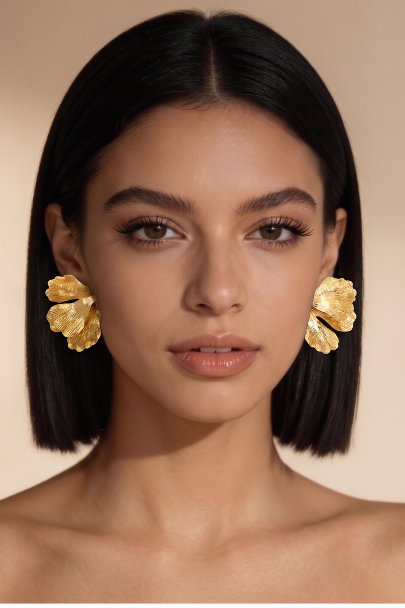 The Golden Bloom Earrings